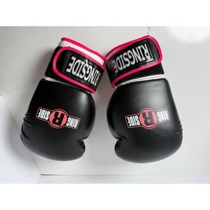 Ringside BG16 Boxing Gloves 16 oz L/XL Black Pink Training Sparring MMA Gear
